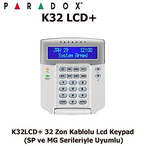 Paradox K32Lcd+ 32 Zon Kablolu Lcd Keypad (Sp Ve Mg Serileriyle