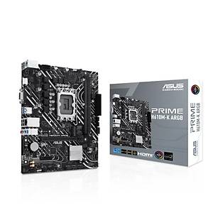 ASUS PRIME H610M-K ARGB DDR5 5600MHZ 1XVGA 1XHDMI 1XM.2 USB 3.2 MATX 1700P (12. / 13. VE 14. NES�L ��LEMC� UYUMLU)