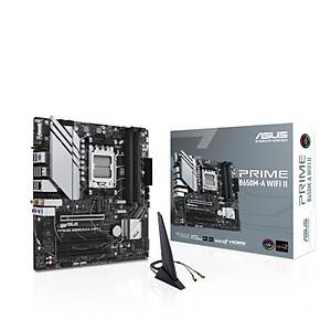 ASUS PRIME B650M-A WIFI II DDR5 6400MHZ 1XVGA 1XHDMI 1XDP 2XM.2 USB 3.2 MATX AM5 ( AMD AM5 7000 SER�S� �LE UYUMLU )