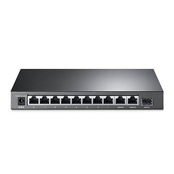 8-Port 10/100Mbps + 3-Port Gigabit Desktop Switch with 8-Port PoE+