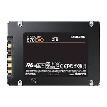 Samsung 870 Evo 2TB 2.5'' SATA SSD (560-530MB/s)