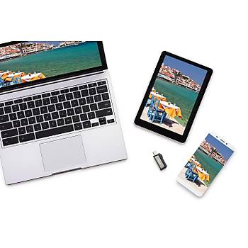 128GB Ultra Dual Drive Type C USB 3.1 Gri USB Bellek