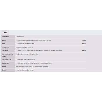 HPE DL380 ML30 Gen11 E2414-32GB-2x1TB-4U(P71385)
