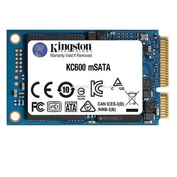 Kingston KC600 512GB mSATA SSD (550-500MB/s)