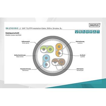 Digitus Cat7 S/FTP Makara Kablo Saf Bakr(500m)