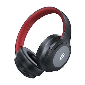 Bluetooth 5.3 Katlanabilir Kablosuz Kulak�st� Kulakl�k K�rm�z� Siyah