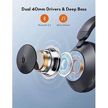 SoundSurge Bluetooth 5.3 Kablosuz Kafast ANC Kulaklk