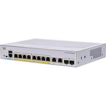 Cisco  CBS250-8FP-E-2G-E Smart 8-Port Ge Full Poe Ext Ps  Switch