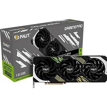 Palit Nvidia Geforce RTX4070TI Super Gamingpro 16GB 256 Bit GDDR6X Ekran Kart (NED47TS019T2-1043A)