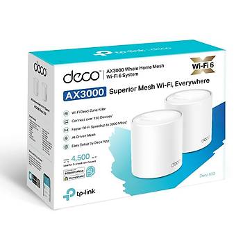 AX3000 Whole Home Mesh Wi-Fi 6 System 3.0 Gbps ye varan h�z