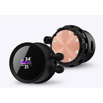 Kraken 240 Siyah RGB AIO LCD Display 240mm Sv Soutucu