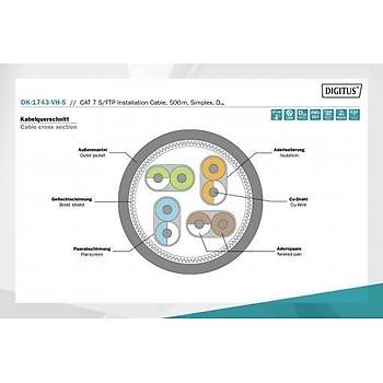 Digitus Cat7 S/FTP Makara Kablo Saf Bakr (500m)