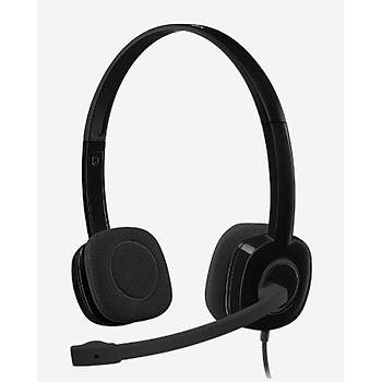 LOGITECH H151 STEREO KULAKLIK SYAH 981-000589