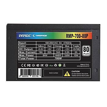 RAMPAGE RMP-700-80P 12 CM 80 PLUS POWER 700W