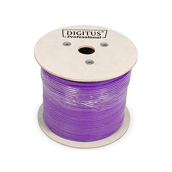 Digitus Cat6 Mor UTP Makara Kablo Saf Bakr (500m)