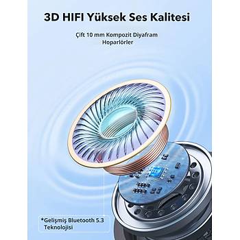 ENC Mikrofonlu M�knat�sl� Boyun Ask�l� Bluetooth Kulakl�k IPX5 5.2 Bt