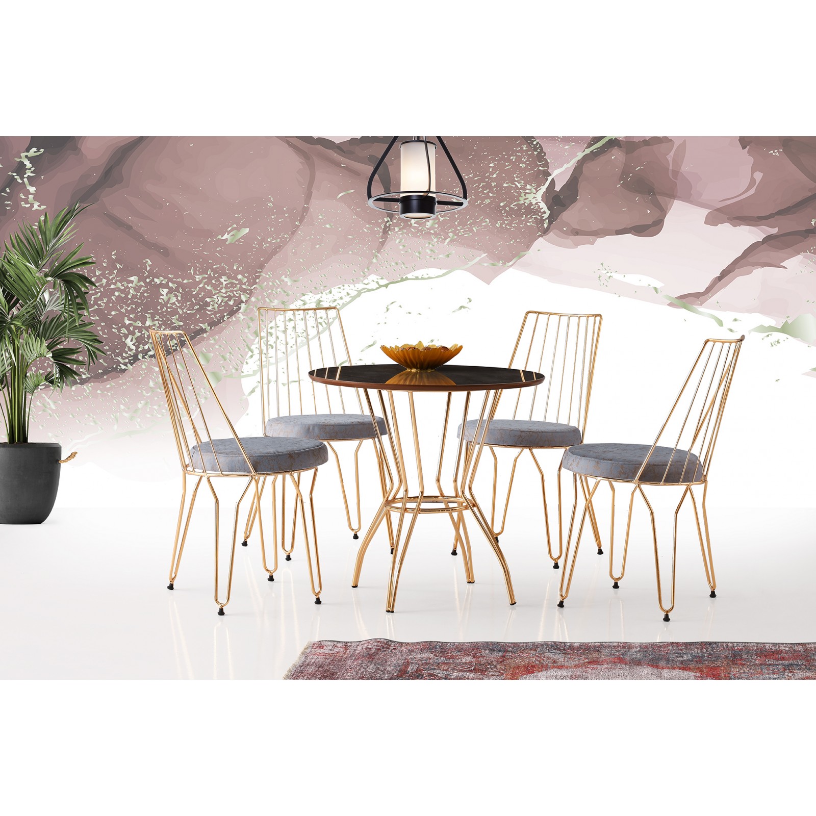 AHTAPOT MİLANO HG.MASAADA SANDALYE TAKIMI