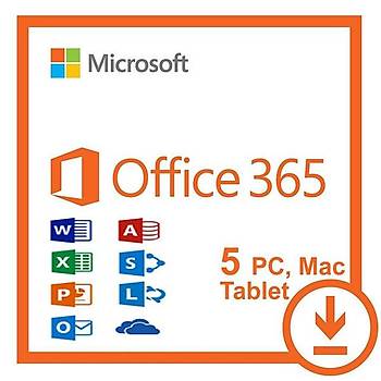 Office 365 Pro Plus 5 pc 5 mac 5 mobile Lisans Hesabý