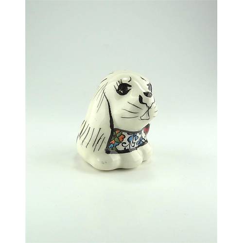 Seramik Çini  Köpek Figürü Biblo - 0006