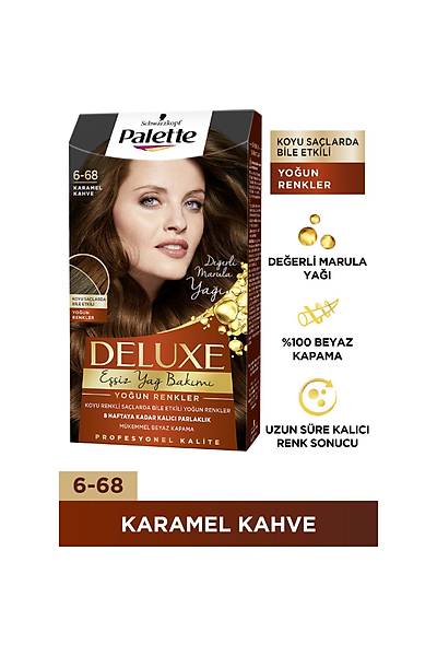 Palette Deluxe Youn Renkler 6-68 KARAMEL KAHVE