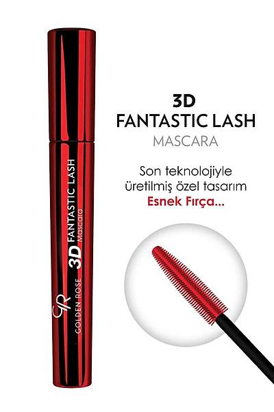 Golden Rose 3D Fantastic Lash Mascara-Black-Hacim Veren Maskara