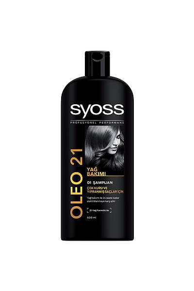 Syoss OLEO 21 ok Kuru ve Ypranm Salar in ampuan 550 ml