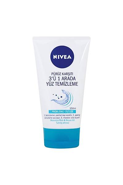 Nivea Beyaz Kil Maskesi 3' 1 Arada 150 ml