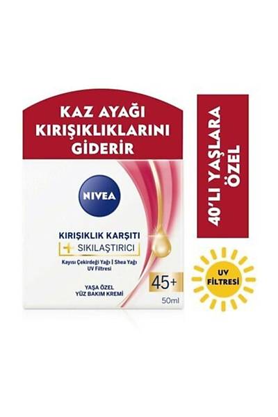 Nivea Yz Kremi Sklatrc- Krklk Kart 45 Ya+ 50 ml