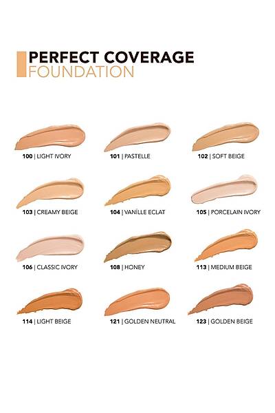 Perfect Coverage Foundation Creamy Beige Fondten 103