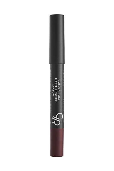 Golden Rose Matte Lipstick Crayon-02 Dark Wine-Mat Kalem Ruj