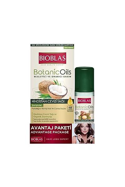 Bioblas ampuan Botanic Oils Hindistan Cevizi Ya 360ml + Argan Yal Sv Sa Kremi 200ml