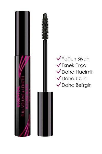 Golden Rose Essential Full Volume&Lenght Mascara-intense Black-Hacim Veren Maskara