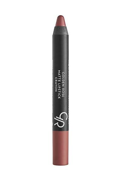 Golden Rose Matte Lipstick Crayon-18 Capuccuno-Mat Kalem Ruj