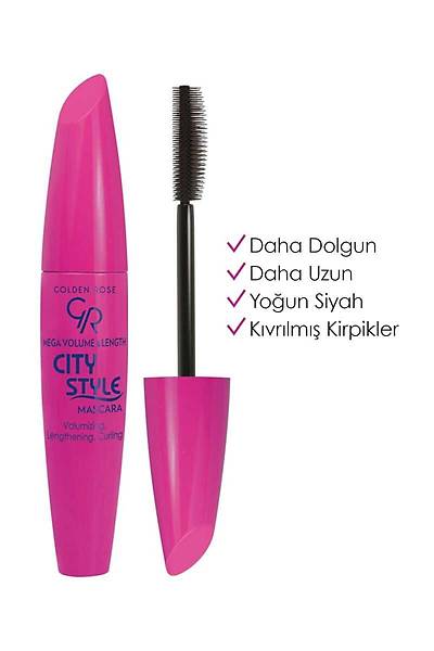 Golden Rose City Style Mascara-Black-Hacim Veren Maskara