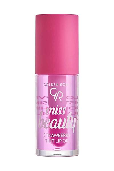 Golden Rose Miss Beauty Tint Lip Oil-01 Strawberry-Dudak Ya