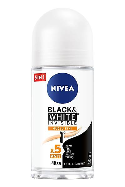 Nivea Black White Invisible Gl Etki Roll-on Kadn 50 ml