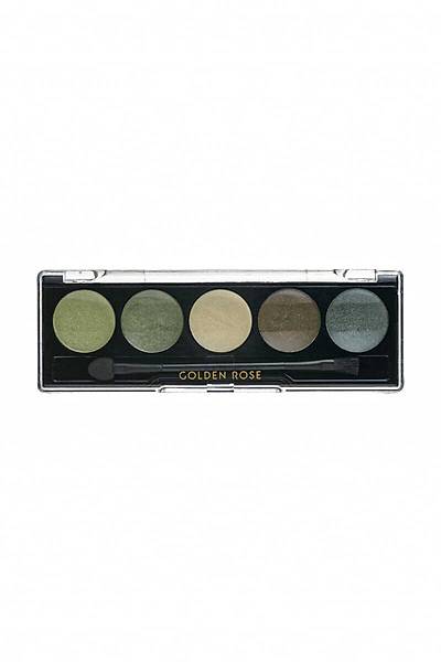 Golden Rose Professional Palette Eyeshadow-102 Green Line-Far Paleti