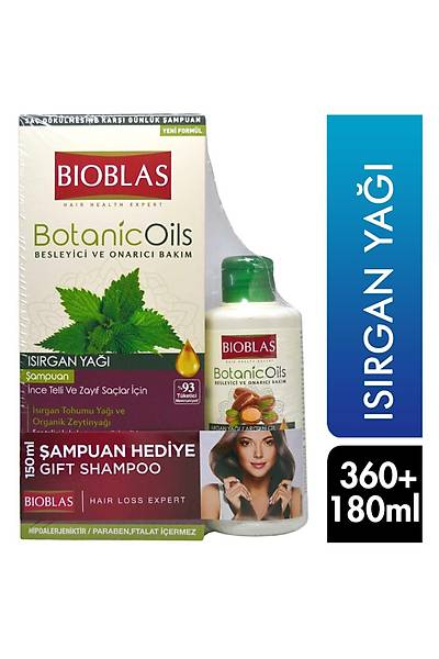 Bioblas Isrgan Ya ampuan 360 ml + 150 ml Argan Ya Hediye