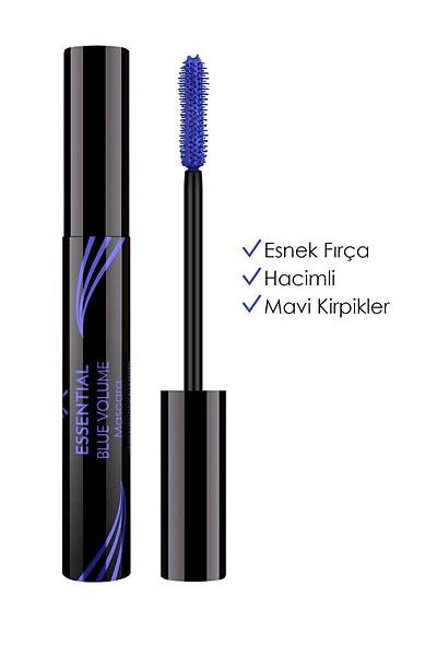 Golden Rose Essential Volume Mascara-04 Blue-Renkli Maskara