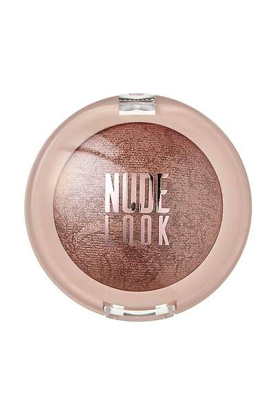 Golden Rose Nude Look Pearl Baked Eyeshadow-02 Rosy Bronze-Tekli Sedefli Far