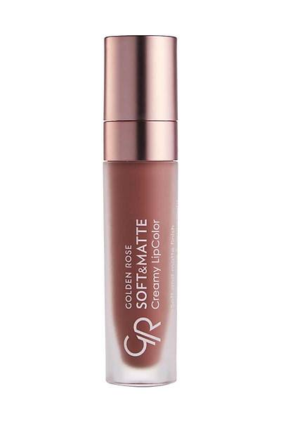 Golden Rose Soft&Matte Creamy Lipcolor-104 Rustic Brown-Likit Mat Ruj