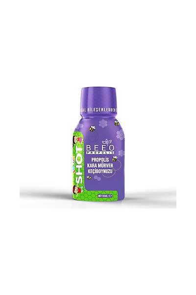 Bee'o Propolis Kara Mrver Keiboynuzu ocuk Shot 50 ml