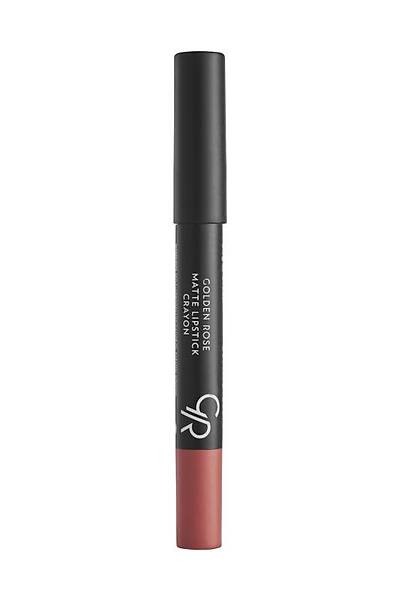 Golden Rose Matte Lipstick Crayon-27 Peach Nude-Mat Kalem Ruj