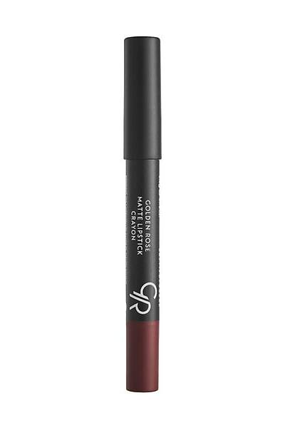 Golden Rose Matte Lipstick Crayon-01 Chocolate Brown-Mat Kalem Ruj