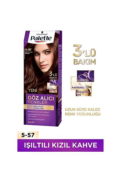 Palette Gz Alc Renkler 5-57 IILTILI KIZIL KAHVE