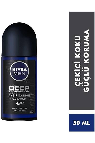 Nivea Men Deep Dimension Roll-on Deodorant Erkek 50 ml