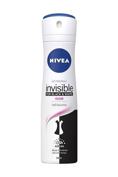 Nivea Women Invisible Black Whte Clear Deodorant Sprey