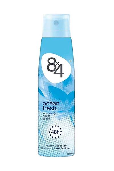 8x4 Ocean Fresh Pudrasz Kadn Deodorant 150 Ml