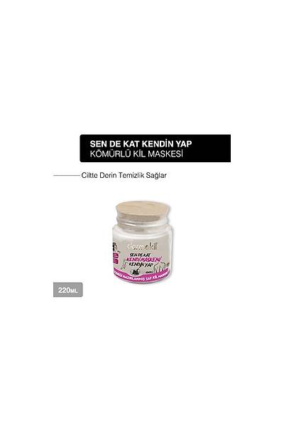 DERMOKL Sen de Kat Kendi Maskeni Kendin Yap Kmrl Kil Maskesi 220 ml