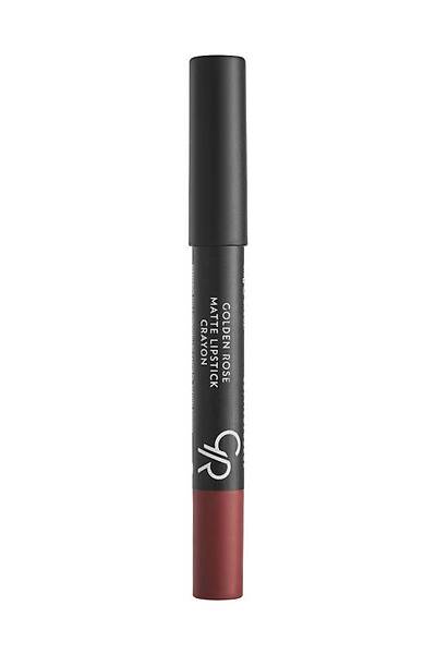 Golden Rose Matte Lipstick Crayon-21 Toffee-Mat Kalem Ruj